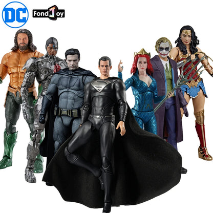 FondJoy Original DC 1/9 Justice League Superman Batman Joker Harley Quinn Wonder Woman Victor Stone Aquaman Action Figures Gift