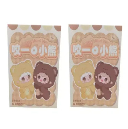 Yooki V4  Take A Bite Of Bear Series Cute Plush Blind Box Trend desk Mystery Box Decor Toys Collectible Decor plush doll gifts