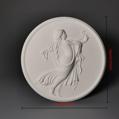 Dancer Creative Plaster Sculpture Desktop Modern Luxury Ornaments Nordic Figure Desktop Art Decoration Painting Hanging Painting