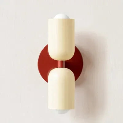 Cream Color Led Nordic LED Wall Lamp Modern Minimalist Cream Double Head Lights For Li – MY