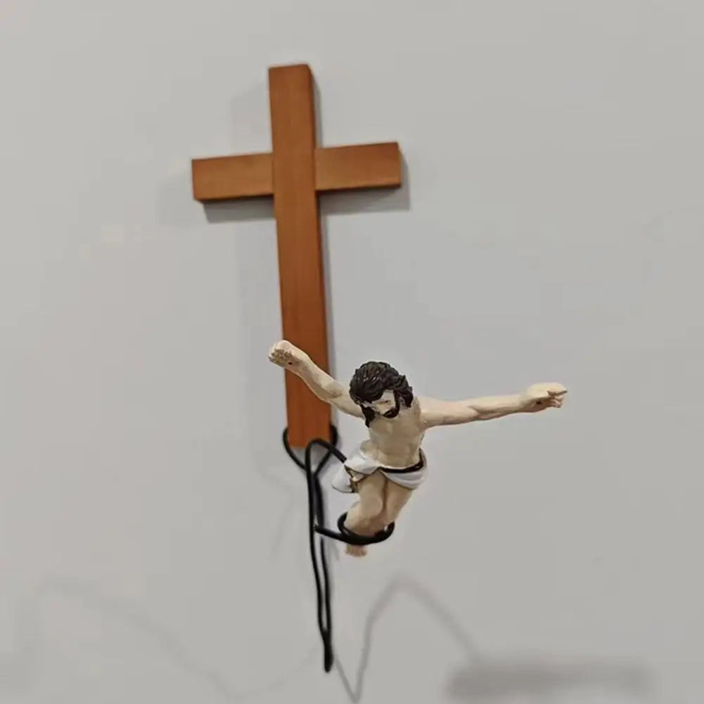 Bungee Jumping Jesus Easter Atmosphere Decorative Ornaments Christ Figure Religious Decorations Holiday Gifts Hanging Ornaments
