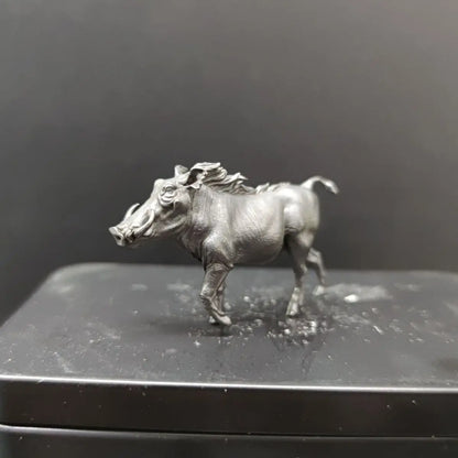 Mini Brass Wild Boarornaments Study Desk Bookcase Decorations Small Animal Sculpture Decoration Crafts Home Decor Accessories