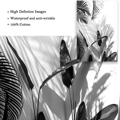 Black and White Wall Art Seascape Canvas Print Poster Beach Girl Surfboard Painting Landscape Tropical Palm Picture Home Decor