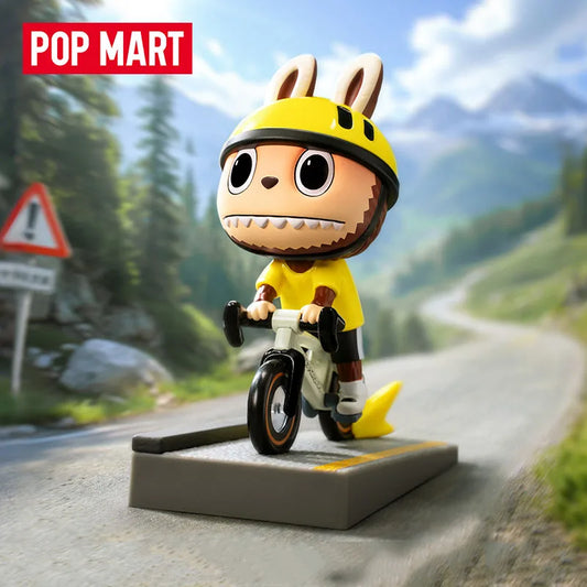 POP MART LABUBU THE MONSTERS Summer Cycling Series Blind Box Toys Kawaii Anime Action Figure Surprise Mystery Box Dolls Girls
