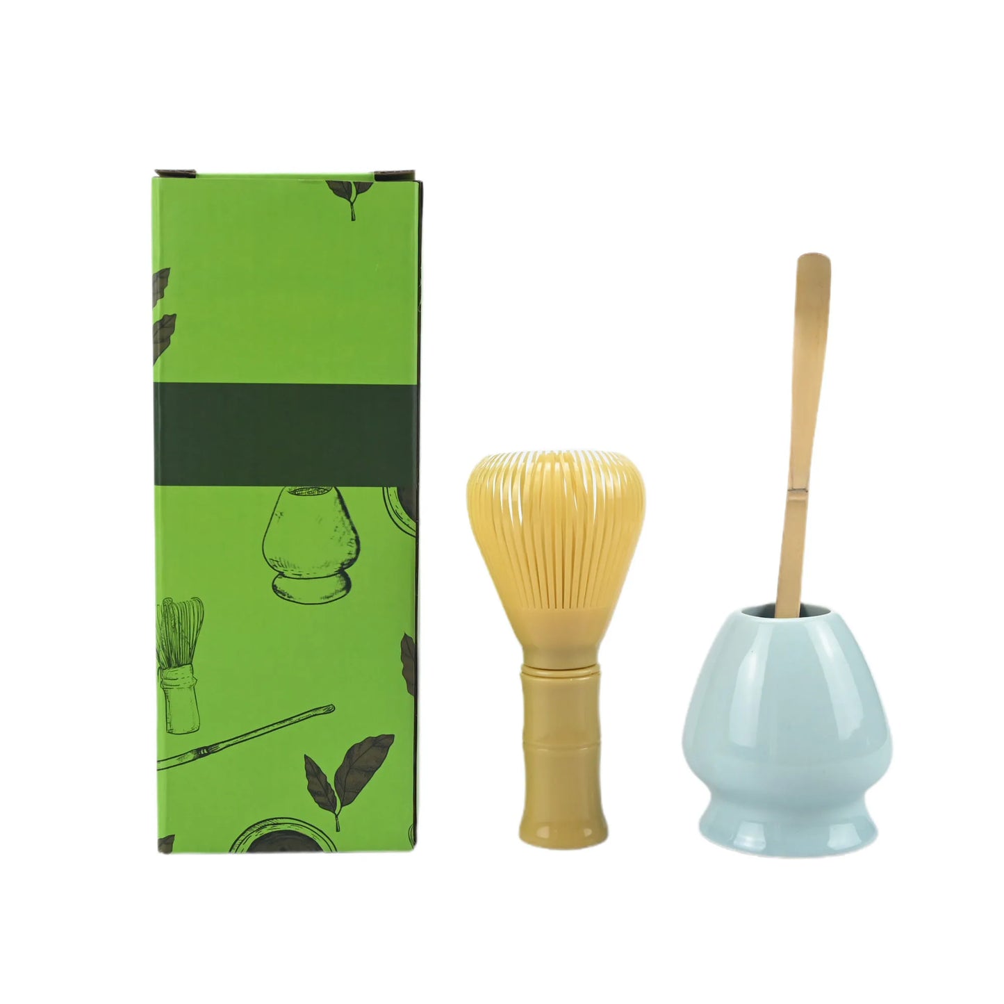 3PCS/Set Japanese-style Plastic Tea Whisk, Matcha Spoon, Tea Whisk Stand, Perfect Gift For Ceremony, Traditional Decoration