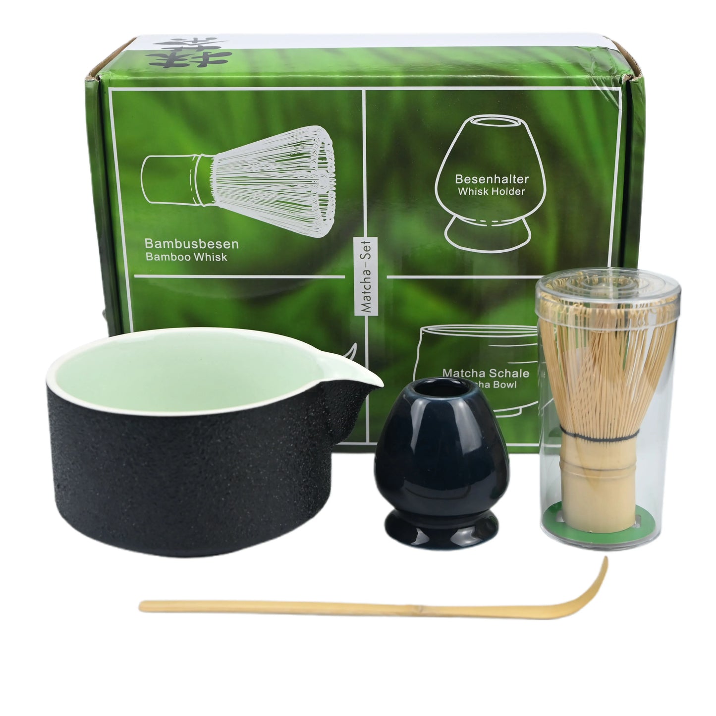 4PCS/Set Japanese-style Matcha Bowl , Spoon, Tea Whisk, Perfect Gift For Ceremony, Traditional Decoration