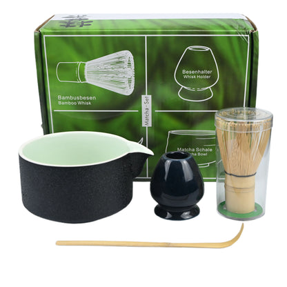 4PCS/Set Japanese-style Matcha Bowl , Spoon, Tea Whisk, Perfect Gift For Ceremony, Traditional Decoration
