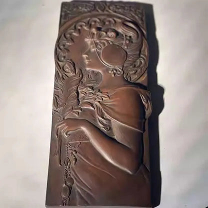 European Decorative Ornament Synthetic Stone Crafts Desk Ornament Home Relief Study Room Statue Collectible Modern Art Sculpture