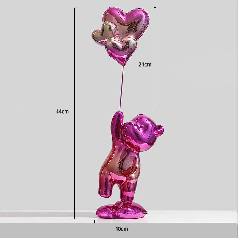 Bear Figurine Home Decor Nordic Modern Animal Figurines For Interior Creative Office Living Room Home Decoration Accessories