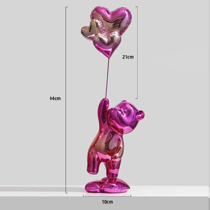 Bear Figurine Home Decor Nordic Modern Animal Figurines For Interior Creative Office Living Room Home Decoration Accessories