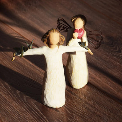 Bird and man Christmas wedding Bible Thanksgiving anniversary gift decorations family gift sculptures and decorations