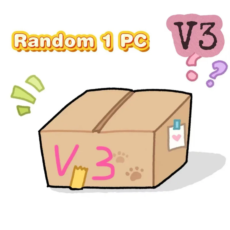 Hot Sales Lafufu V3 high quality Blind Box Series  PVC Macaron Pendant Vinyl Doll Surprise Box Keychain Birthday Gift