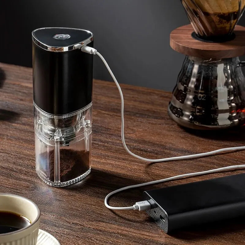 1 PCS Portable Electric Coffee Grinder TYPE C USB Charge Ceramic Grinding Core Home Coffee Beans Pulverizer Grinder