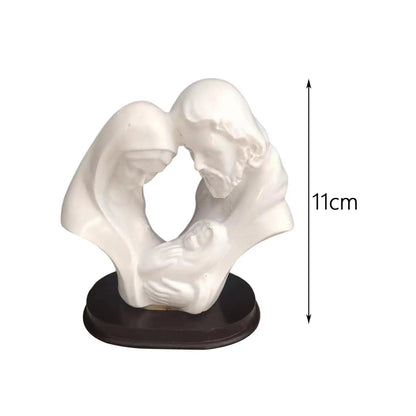 Resin Holy Family Statue Nativity Scene Figurine Artwork Collection Sculpture