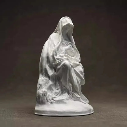 Nordic Character Statue Art Plaster Statue Sculpture Home Soft Furnishings Crafts Art Figurine Decoration Book Nook Room Decor