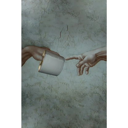 Hand of God and Adam Funny Toilet Paper Wash Room Bathroom Living Wall Art Home Decoration Retro Picture Canvas Painting Poster