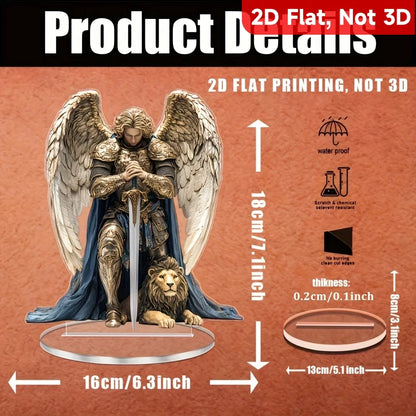 1 Holy Archangel Michael Desktop Decoration, Hanging Pendant, Suitable for Home and Office, Z Decorative Pendant, Perfect Gift