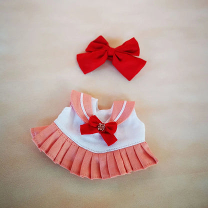 17cm Labubu Clothes V1 Labubu Cute Sailor Uniform Vinyl Doll Labubu Blind Box Beautiful Sailor Moon Clothes Girl Birthday Gifts