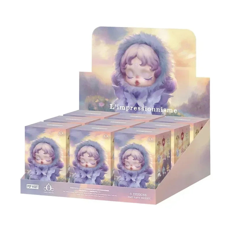 POP MART SKULLPANDA L Impressionnisme Series Plush Doll Surprise Mystery Box Kawaii Anime Action Figure Blind Box Toy Girls Gift