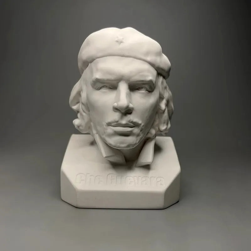 Che Guevara Model Cuban Hero Plaster Figurine Sculpture Desktop Cabinet Bookshelf Modern Home Decoration Ornaments Souvenirs