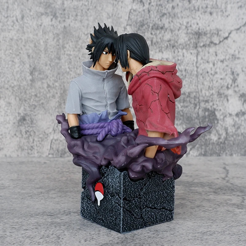 17 cm Naruto Figure d'anime Uchiha Sasuke Itachi figurines frère réconciliation GK Figurine PVC modèle à collectionner poupée jouets