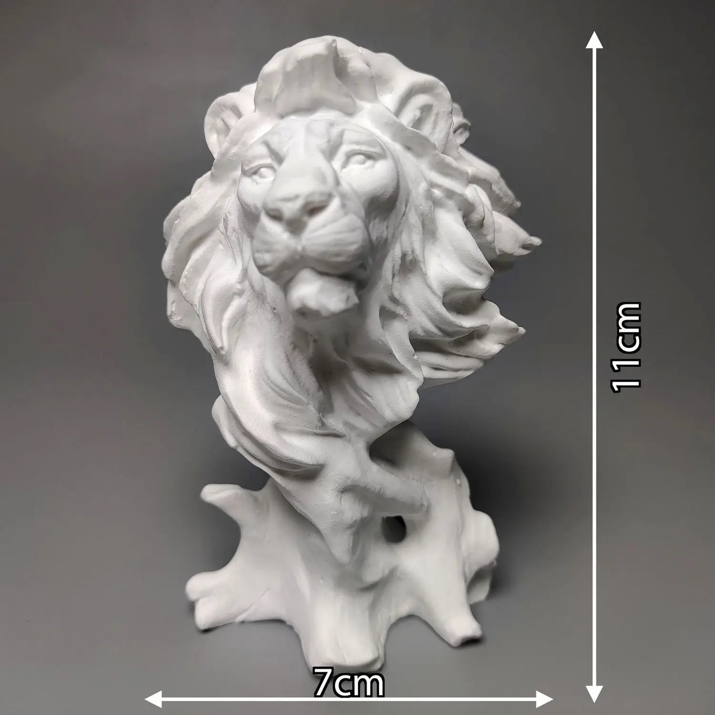 European Lion Bust Plaster Portrait Art Gypsum Retro Relief Desk Ornaments Art Aesthetic Sculpture Creative Animal Ornament