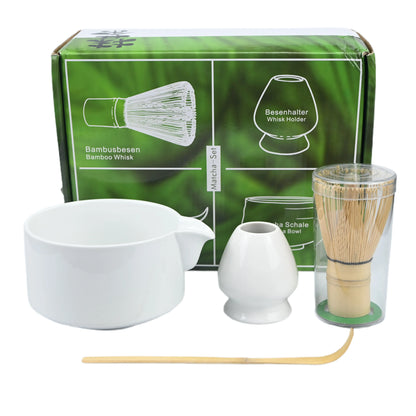 4PCS/Set Japanese-style Matcha Bowl , Spoon, Tea Whisk, Perfect Gift For Ceremony, Traditional Decoration