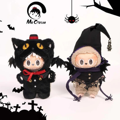 New 17cm Lafufu Doll V1 V2 V3 Lafufu Fashion Witch Clothes Witches And Black Meow Cloak Halloween Costume Series Dress Up Clothe
