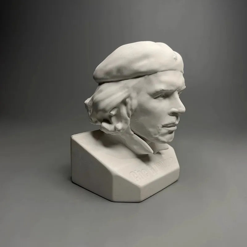 Che Guevara Model Cuban Hero Plaster Figurine Sculpture Desktop Cabinet Bookshelf Modern Home Decoration Ornaments Souvenirs