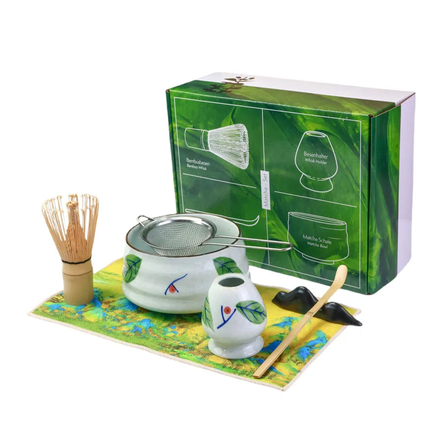 7PCS/Set Japanese-style Matcha Tool Set, Chasen Stand, Tea Scoop, Tea whisk Holder, Bamboo Accessories, Tea Whisking Tools