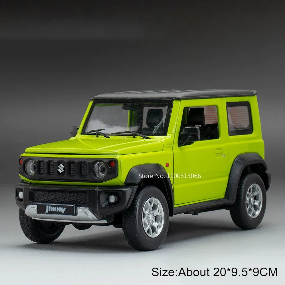 1:18 Alloy LM300 Suzuki Jimny Cars Model Diecast Toy Doors Opened MPV Wheel Pull Back Miniature Vehicle for Child Birthday Gifts