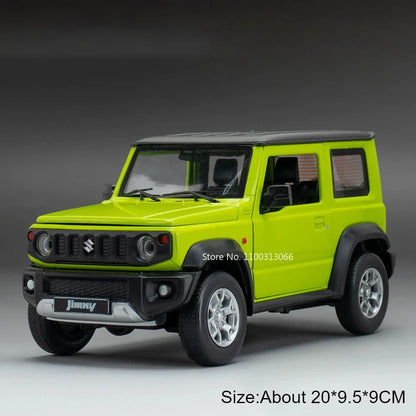 1:18 Alloy LM300 Suzuki Jimny Cars Model Diecast Toy Doors Opened MPV Wheel Pull Back Miniature Vehicle for Child Birthday Gifts
