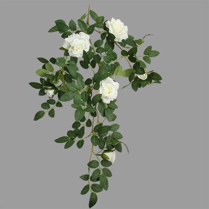 Rose series Wall hanging Flower Decor Floral Rattan diy Wedding living room Reception decoration  Accessories Events Party Props