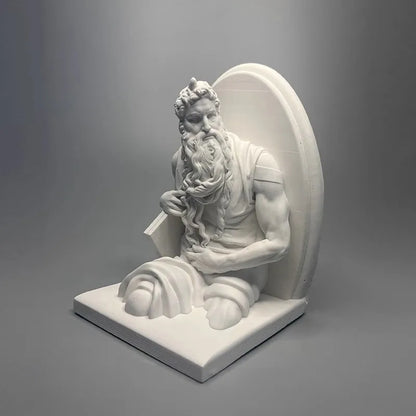 Moses Figure Sculpture Artwork Plaster Desktop Ornaments Senior Niche Gifts Modern Home Decoration Luxury Elegant Room Ornaments
