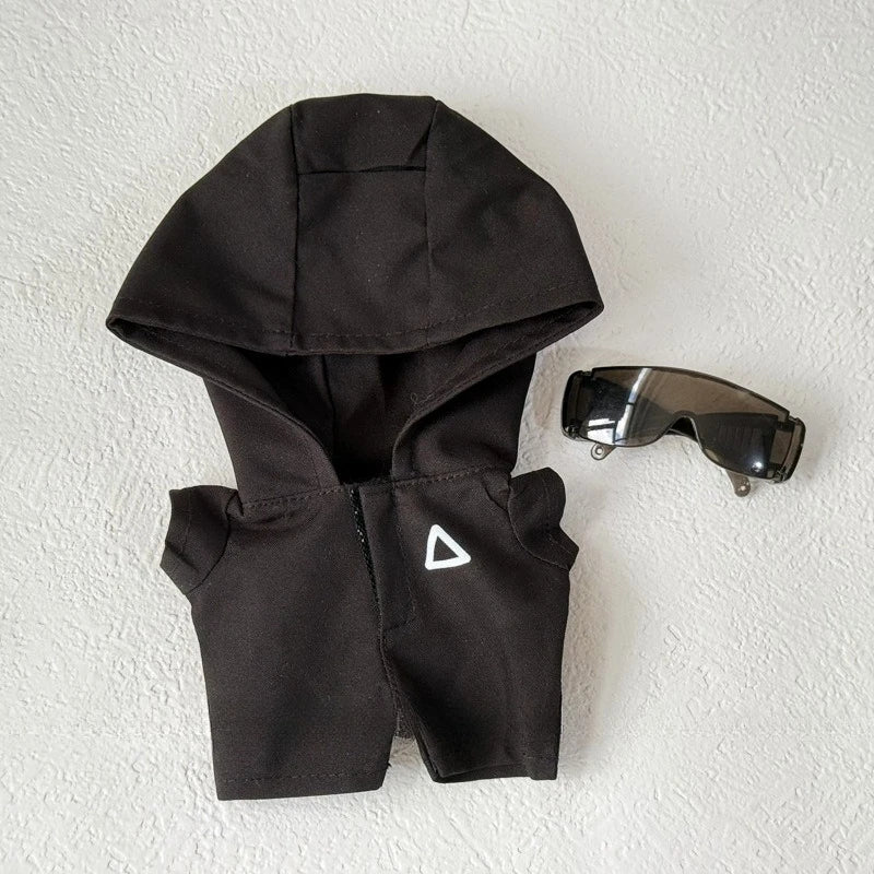 Clothes for Labubu Jackets 17cm Outfit Accessories for The Monster Korea Kpop Idol V1/V3 Commando Jacket Clothing Pendant Mp5