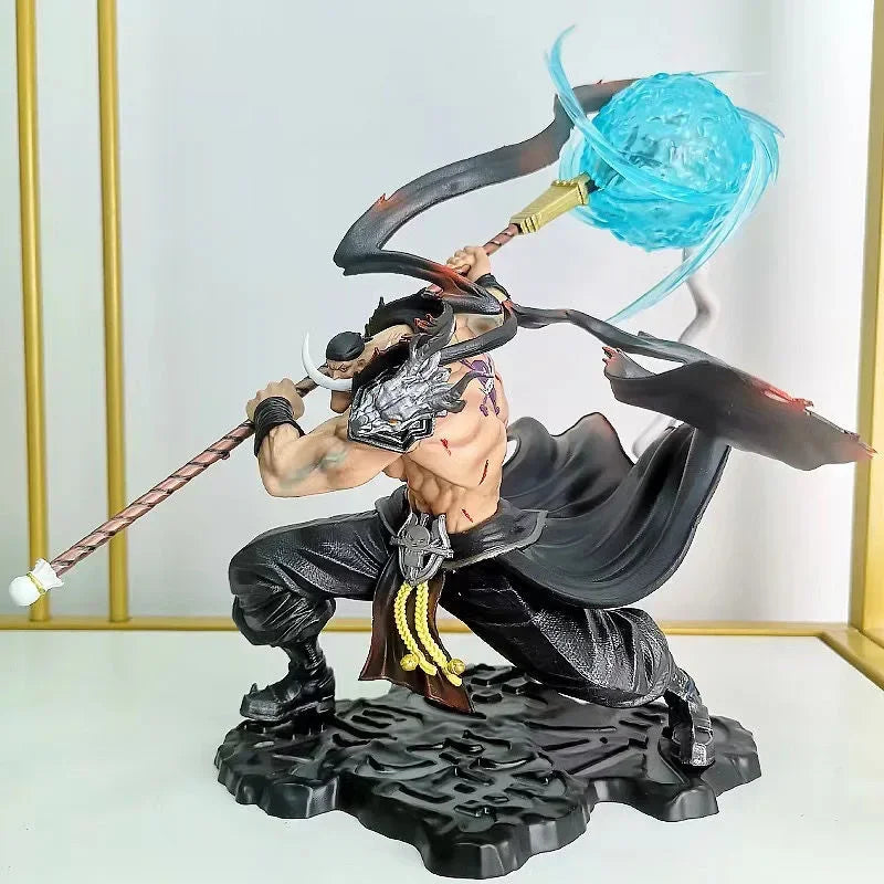 One Piece Anime Figure White Beard Edward Newgate POP Max Action Figure With Light Collection Decorations Statue Model Toy