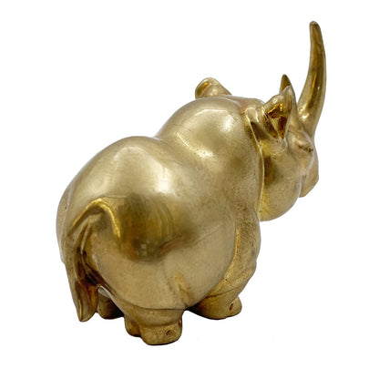 Rhino Pure Copper Africa Rhinoceros Handicraft Ornaments Copper Art Desktop Decoration Gifts