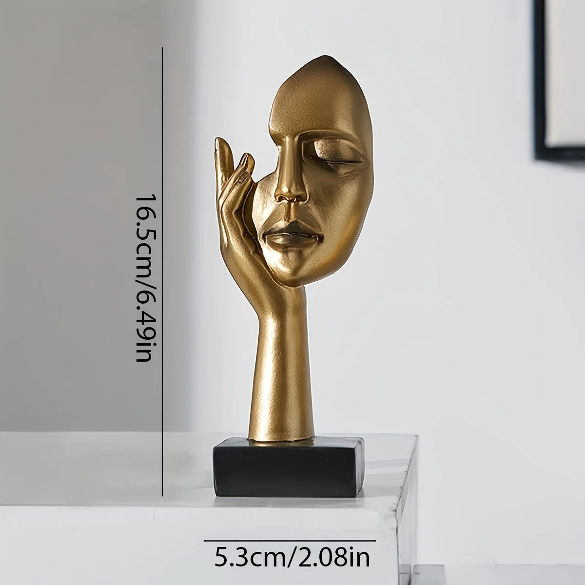 1pc, Decoration Craft, Modern Abstract Design Decoration , Thinker Statue Home Decor, Collectible Figurine For Bedroom Desktop