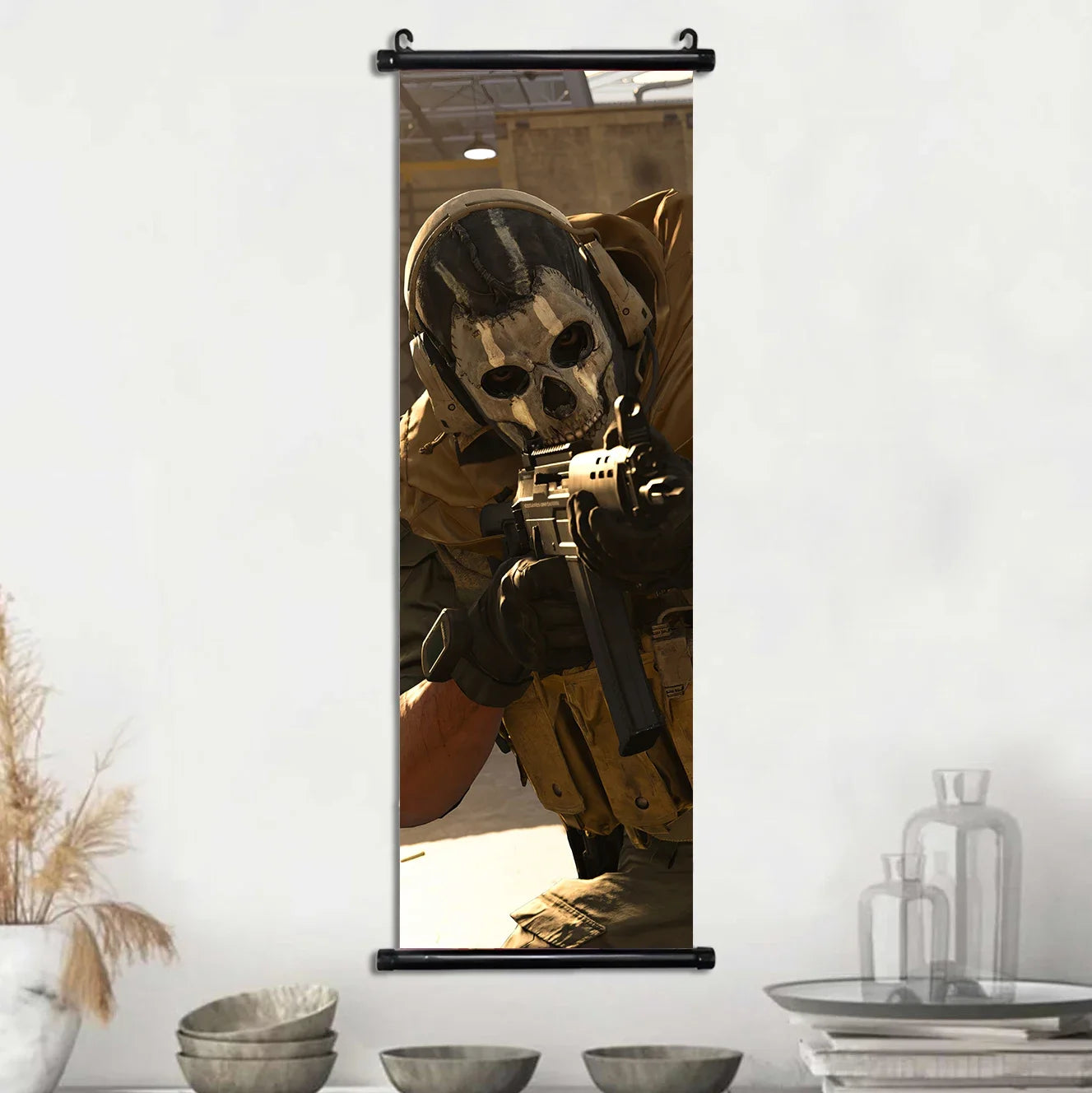 HD Hanging Scroll Call Of Duty Painting Modern Wall Artwork Simon Riley Picture Print Canvas Game Poster Home Decor Living Room