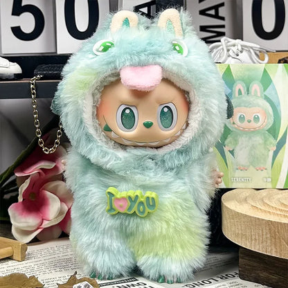 Labubu Sitting Party 1st 2nd 3rd Gen Baby Outfit:Cute Monster Plush Onesie Suit Blind Box Collectible Clothing  No Doll Included