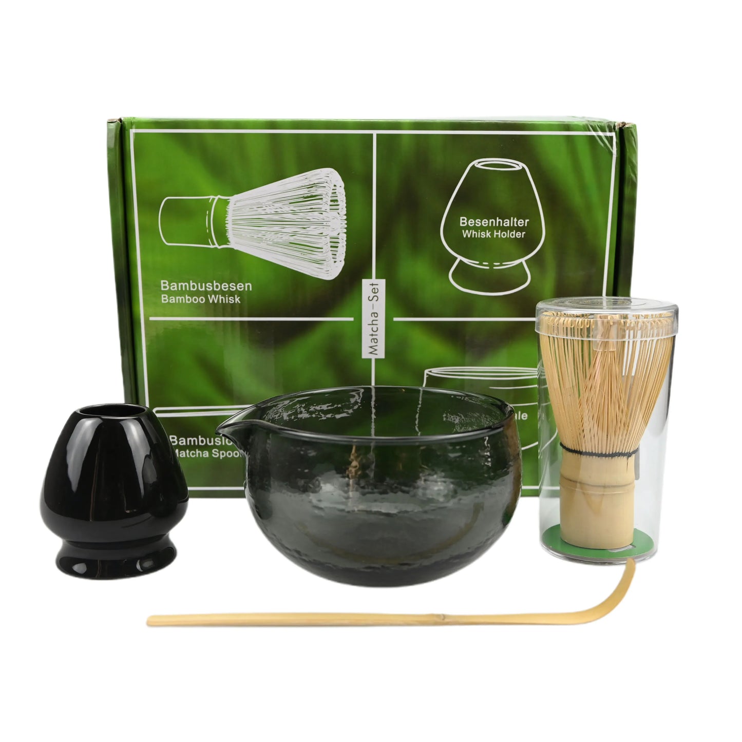 4PCS/Set Japanese-style Matcha Bowl , Spoon, Tea Whisk, Perfect Gift For Ceremony, Traditional Decoration