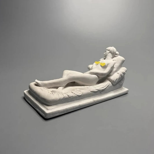 Retro Roman Art Senior Niche Home Living Room Luxury Decoration Relief Plaster Sculpture Personality Desktop Miniature Ornaments