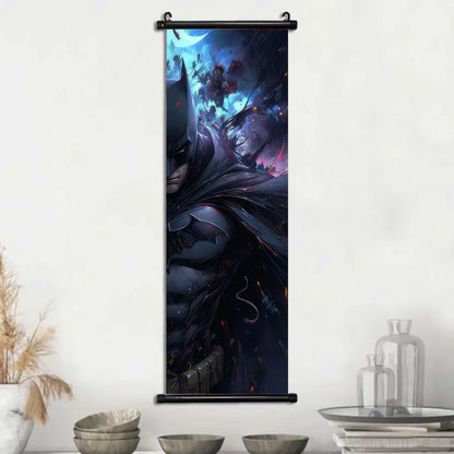 DC Batman Hanging Scroll Poster Movie Wallpaper Wall Artwork Canvas Painting Home Decoration Art Print Bedroom Decor Gift