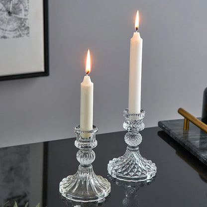 Simple style candlestick home decorative candle holder romantic wedding centerpieces for tables glass containers for candles