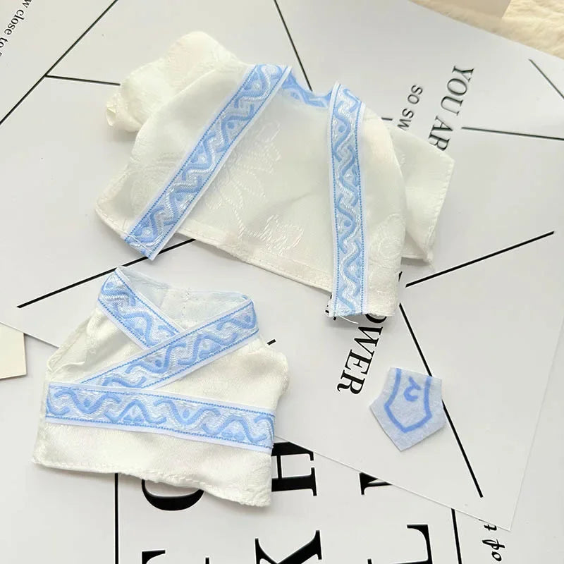 Clothes For Labubu 17cm II Idol Dolls Sitting Party The Monster Outfit Accessories Clothing DIY Gift Nezha Qiankun Circle FF13A