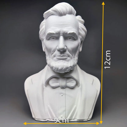 Abraham Lincoln Figure Gypsum Sculpture Decoration Advanced Art Ornaments Art Sketch Teaching Aid Modern Aesthetic Desktop Decor