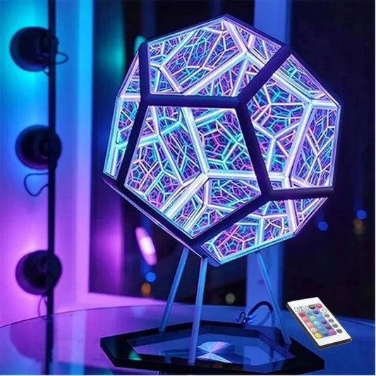 Dodecahedron Color Art Lamp Decorative Lights Colorful Housewarming Gift Durable Home Decoration Novelty Atmosphere Lamp