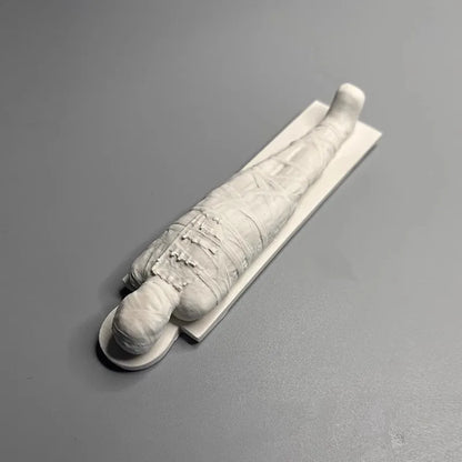 Miniature Mummy Figurine Home Desktop Decoration DIY Graffiti Ornaments Originality Sculpture Plaster Cast Model Deco Parts