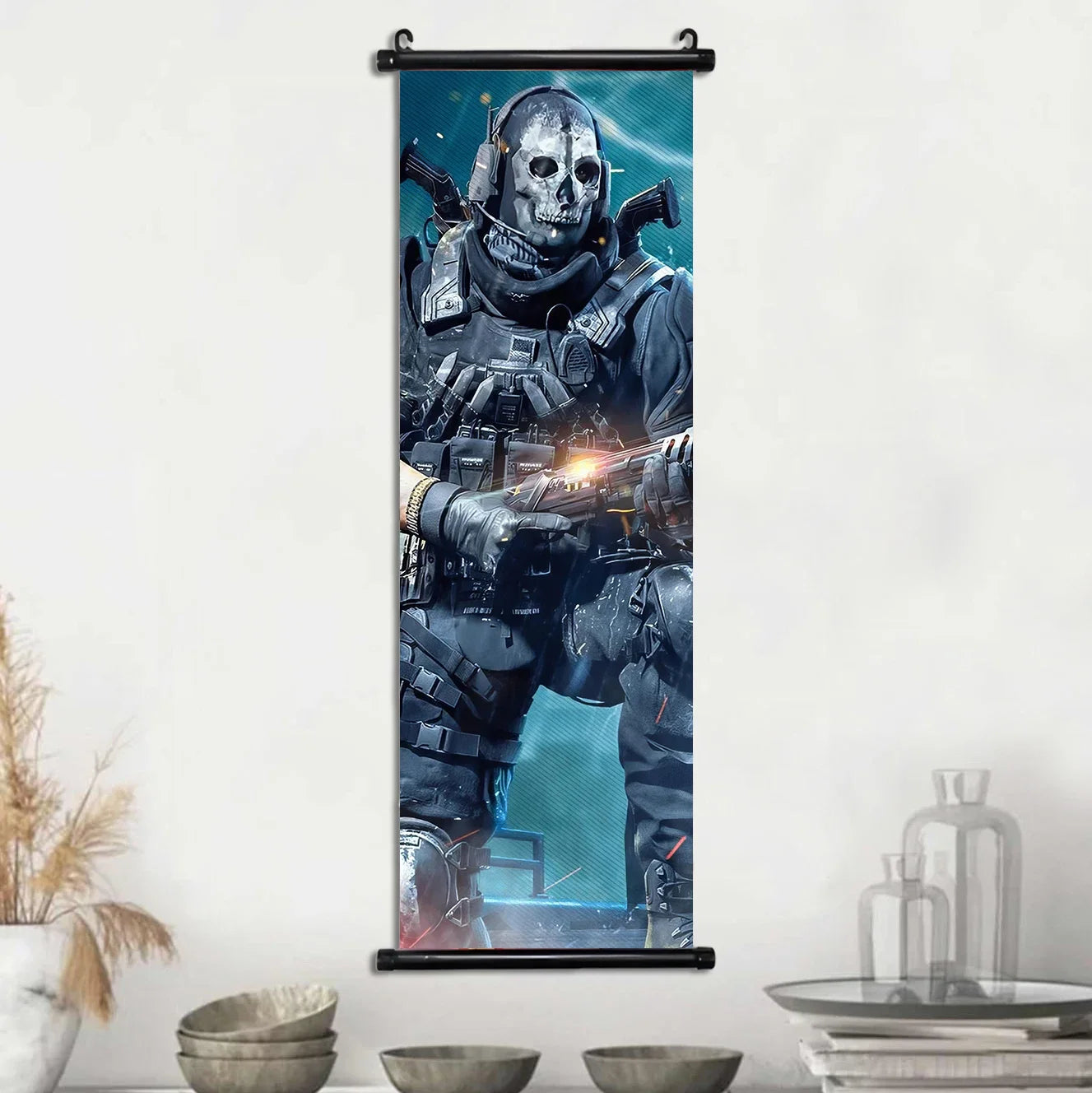 HD Hanging Scroll Call Of Duty Painting Modern Wall Artwork Simon Riley Picture Print Canvas Game Poster Home Decor Living Room