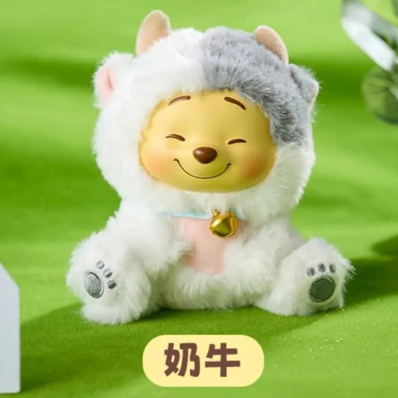 Disney Winnie the Pooh Naughty Party Vinyl Plush Blind Box Pooh Bear Bag Pendant Mystery Box Surprise Toy Cute Doll Decor Gifts